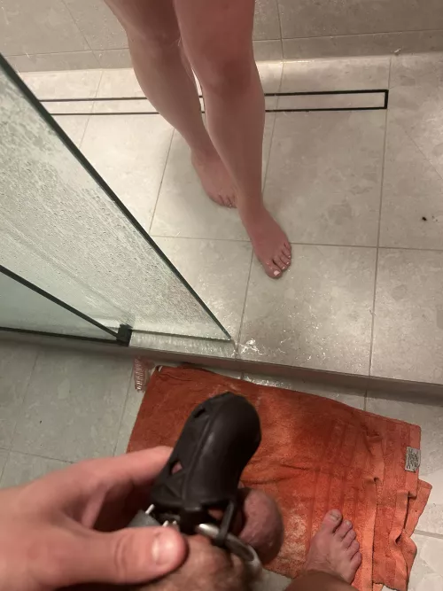 She decided my metal cage wasnt good enough. She shouldnt have to see my cock at all. Ive been upgraded