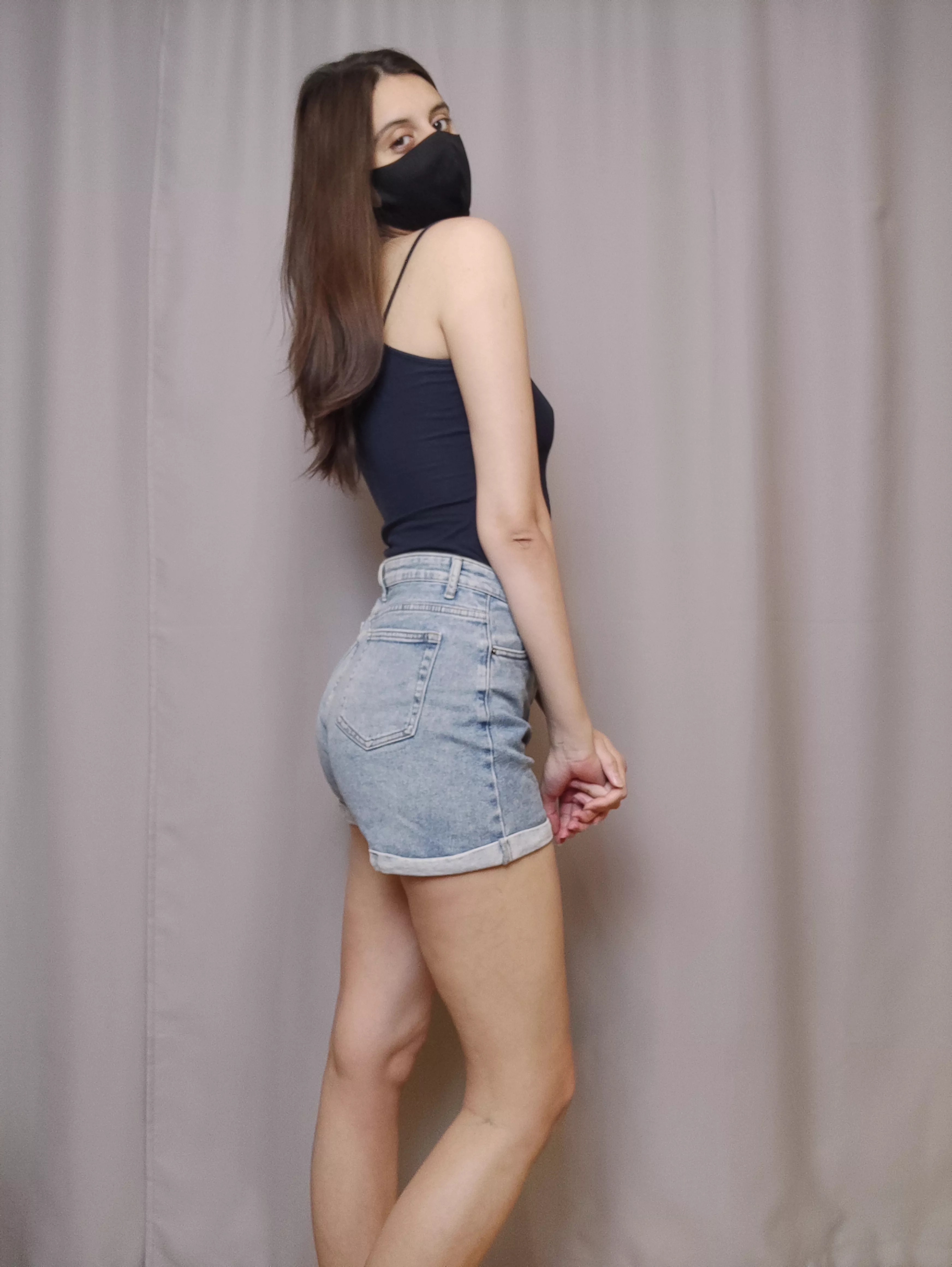 Shorts cover the ass