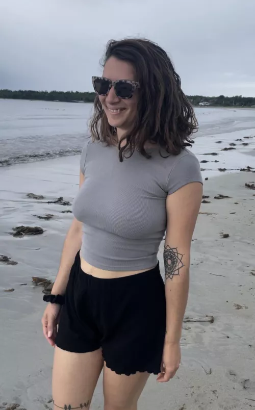 The beach is no place for a bra