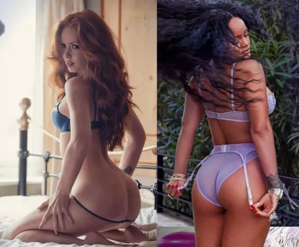 You must bang one singer while listening to the other one's music (Lisa Lambe, Rihanna)