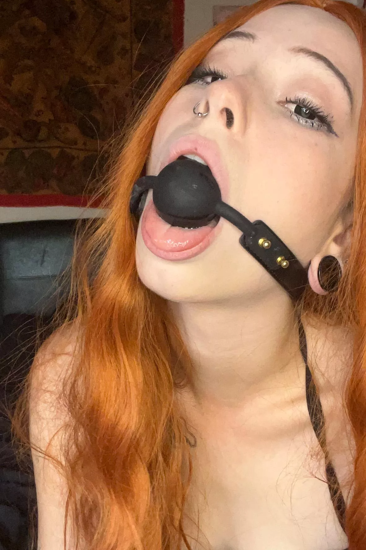 Gag looks so tiny in my mouth, wish for something bigger