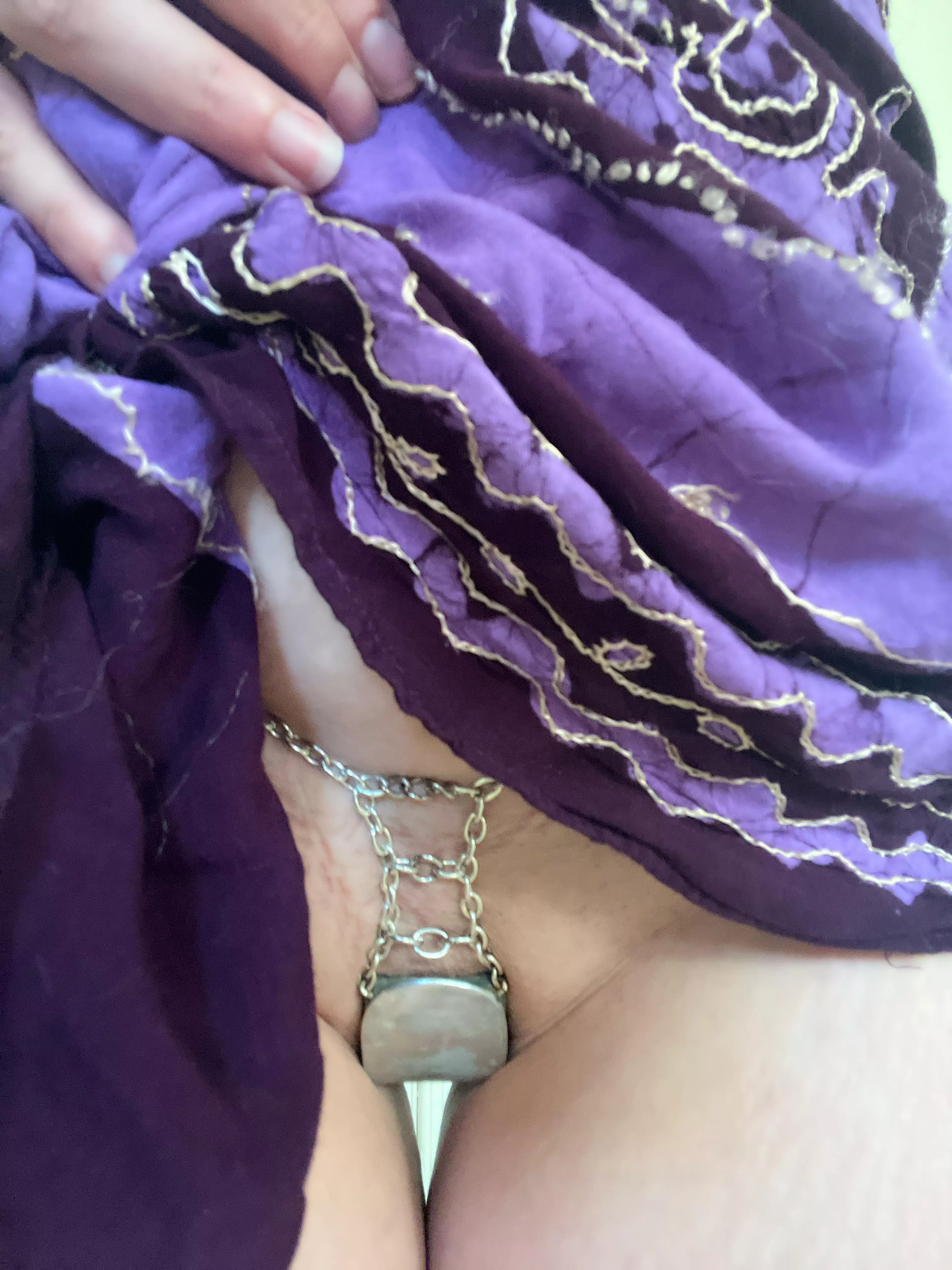 Peek a boo self-crafted “belt” Peek a boo self-crafted “belt”