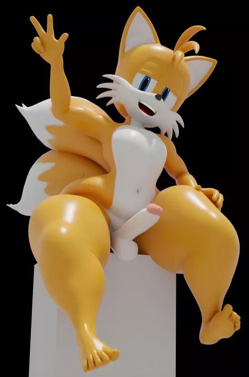 Tails on da cube! (by me)