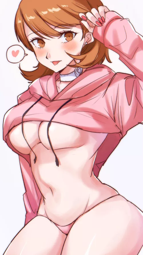 Yukari in a hoodie and panties (yuyuy 00)