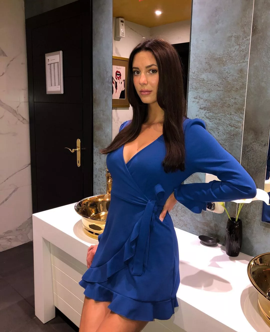 Blue dress