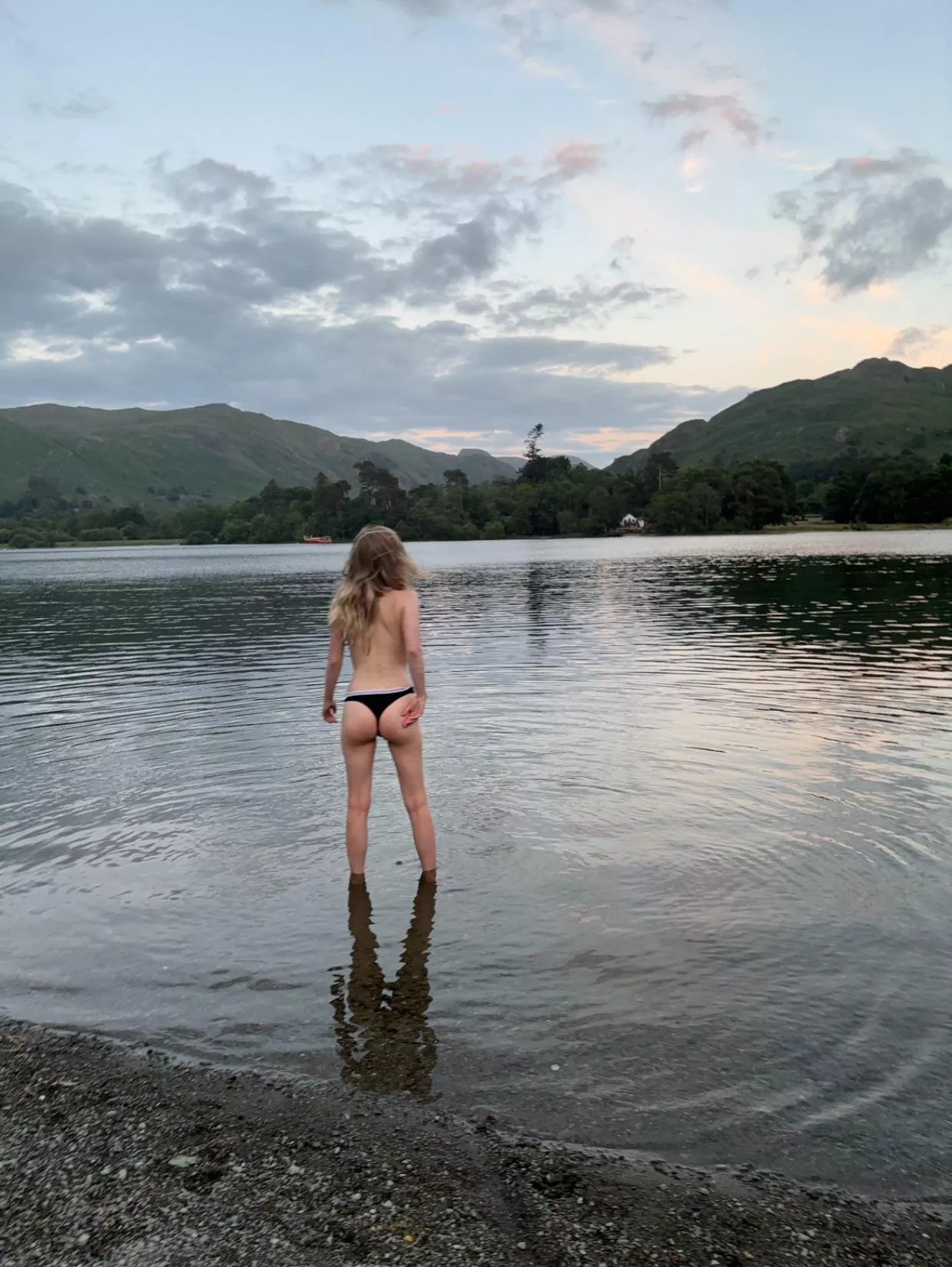 Getting the girls out while on my walk the other day 