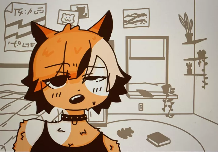 Goofy lookin cat girl