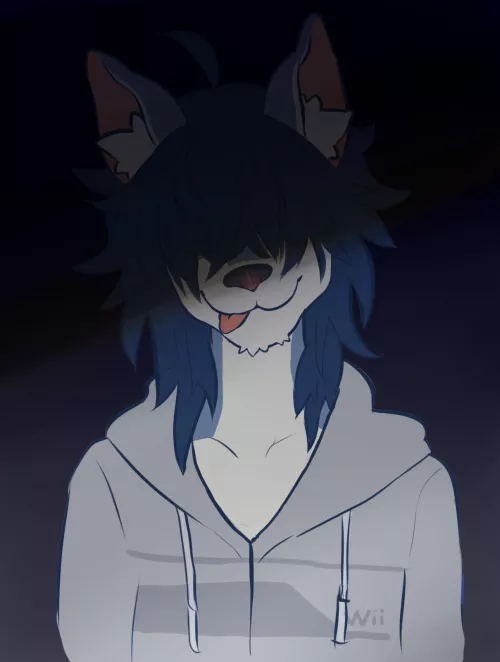 It is indecipherable what's going through his thoughts. Almost as if... He has no thoughts. [Art by me]