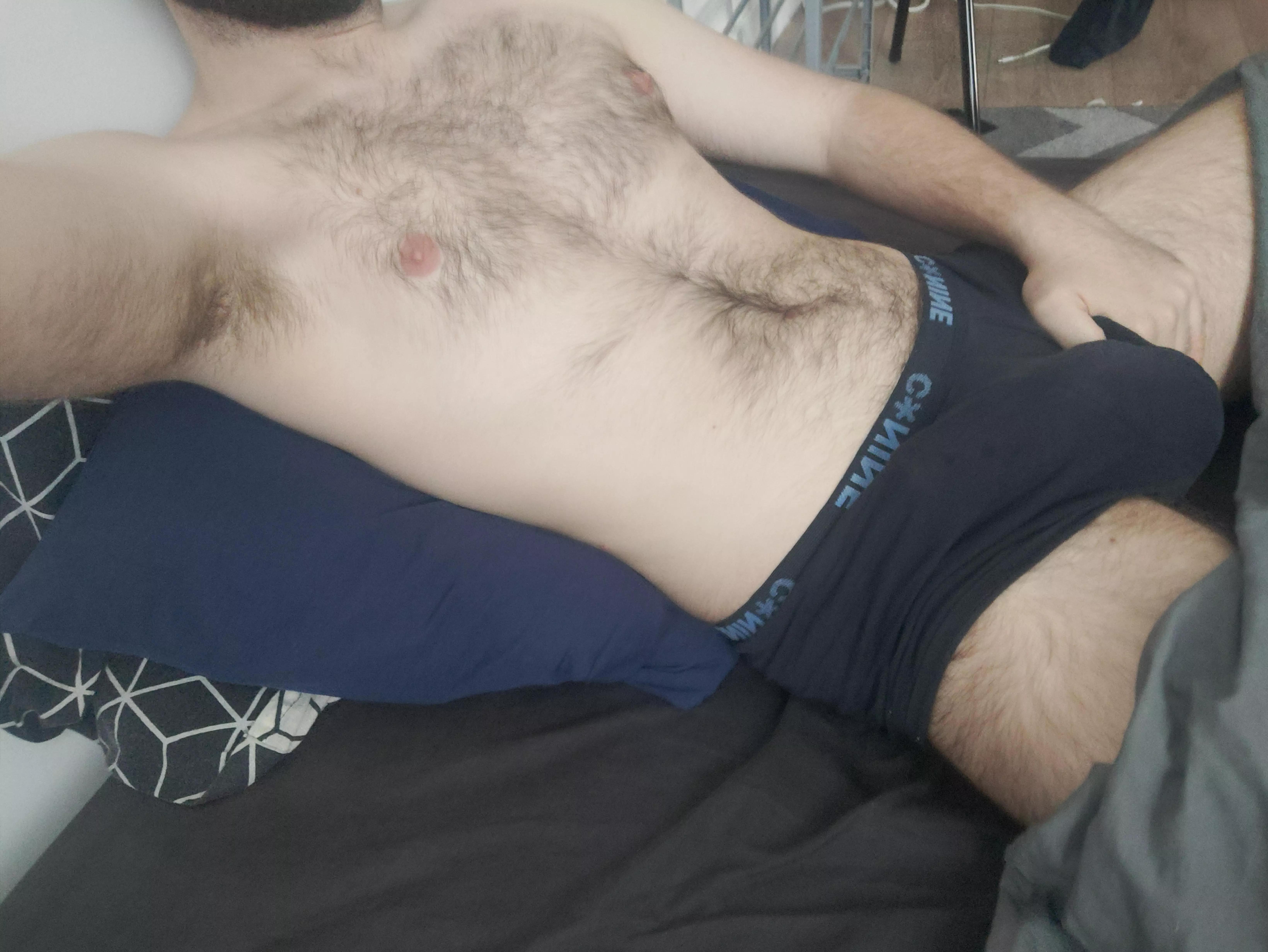 Mind if I keep your face against my bulge while you moan for more~ ?