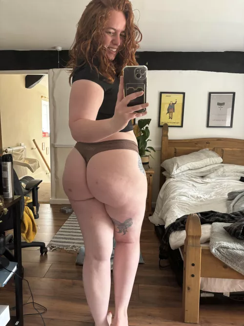 She’s back in her favourite thong 