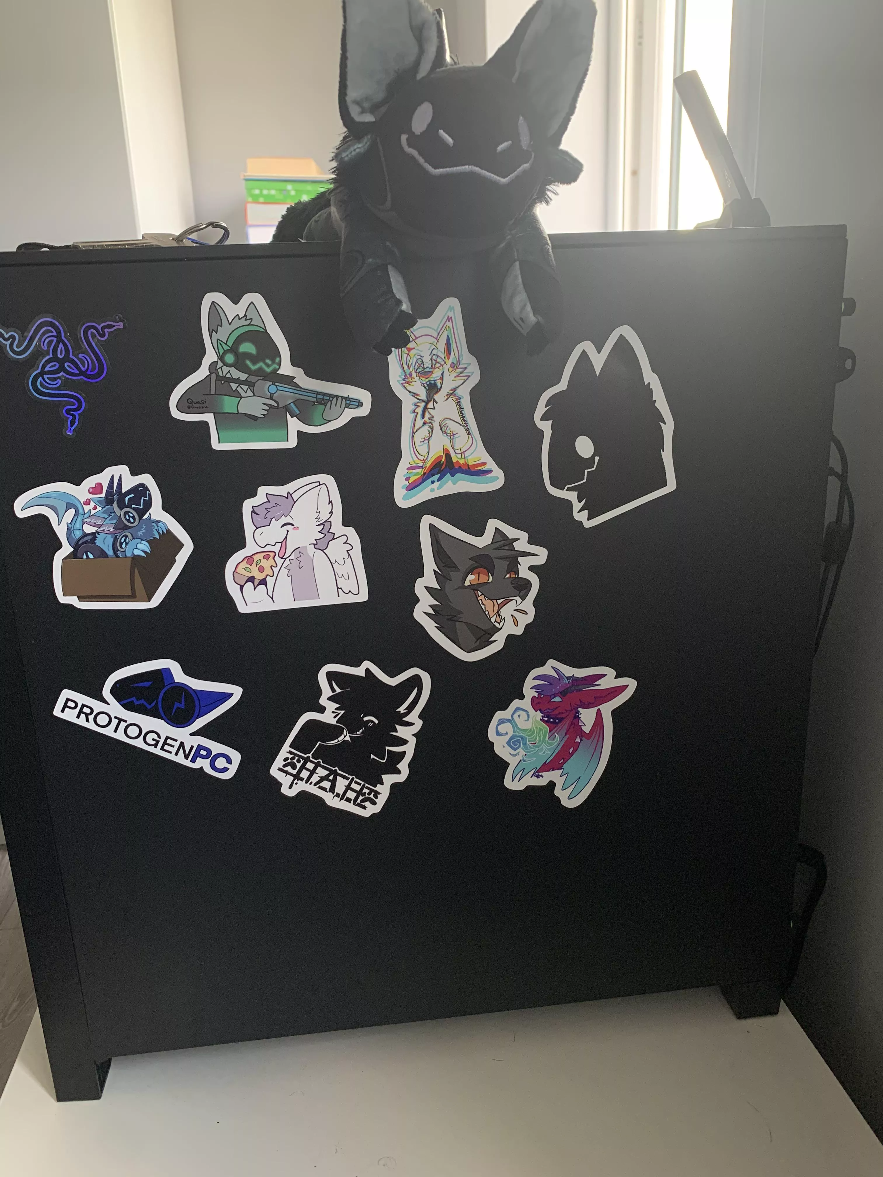 The PC sticker tower is rapidly growing..