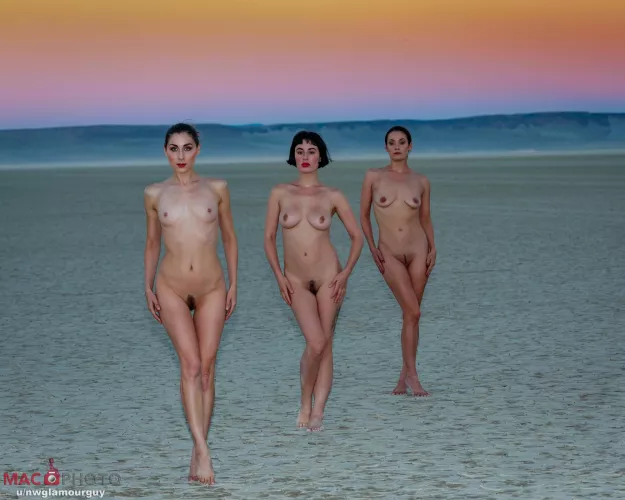 Three in the Alvord Desert