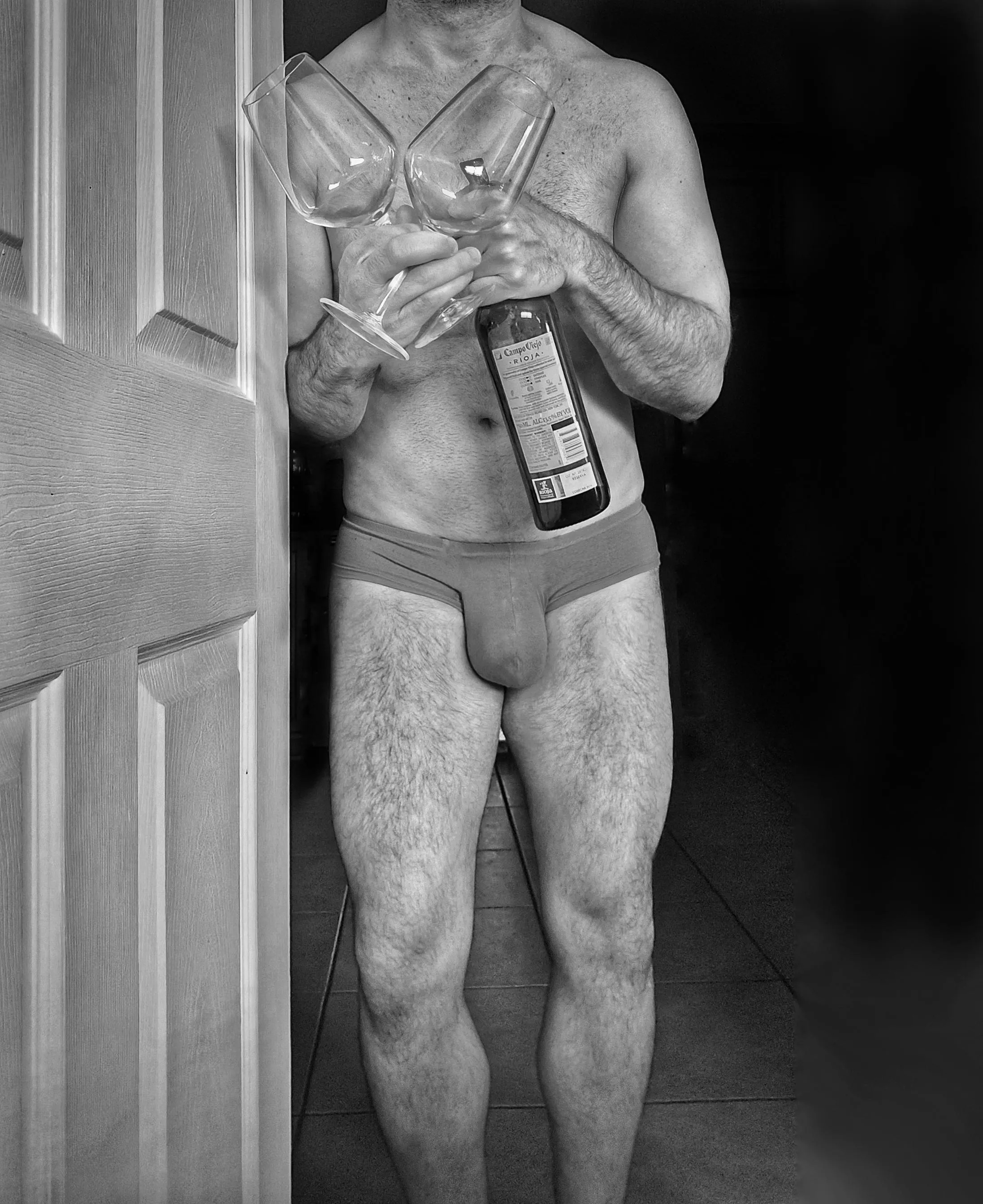 Underwear and wine.