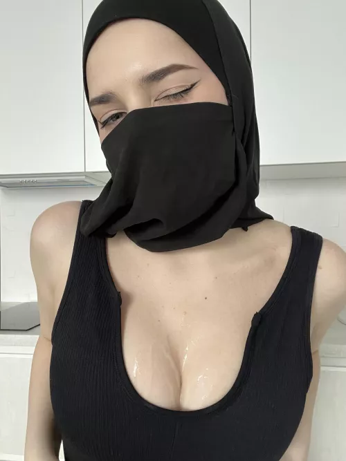 All the passersby were watching my boobs