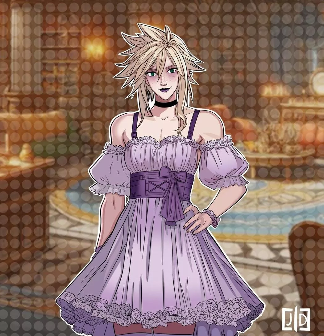 Cloud getting a little more milage out of his dress