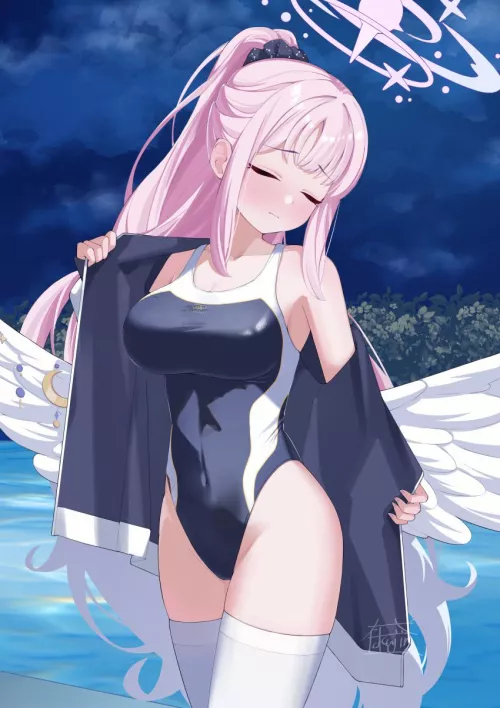 Cute and sexy angel waifu