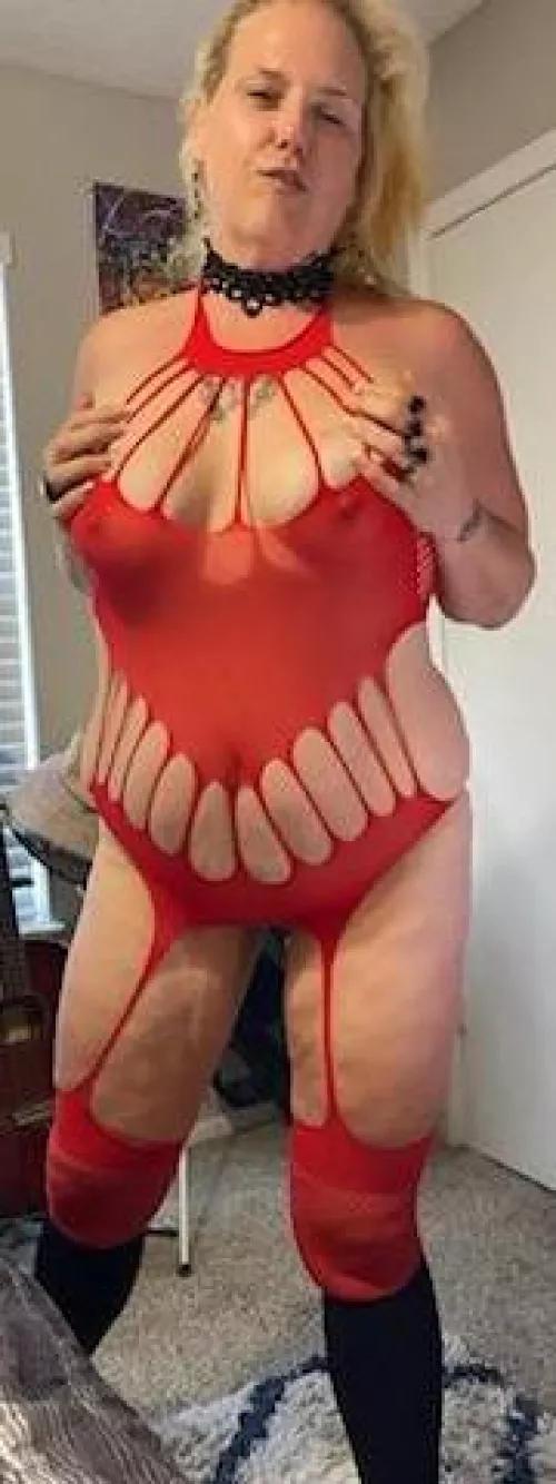 I love wearing red!! 