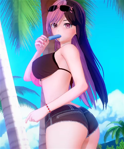 In honor of the return of RWBY, Beach Neo