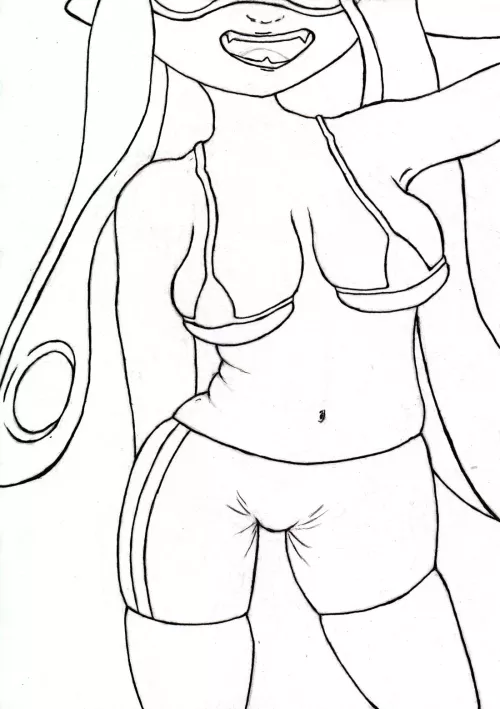 (motvinter) Practicing my linework ~