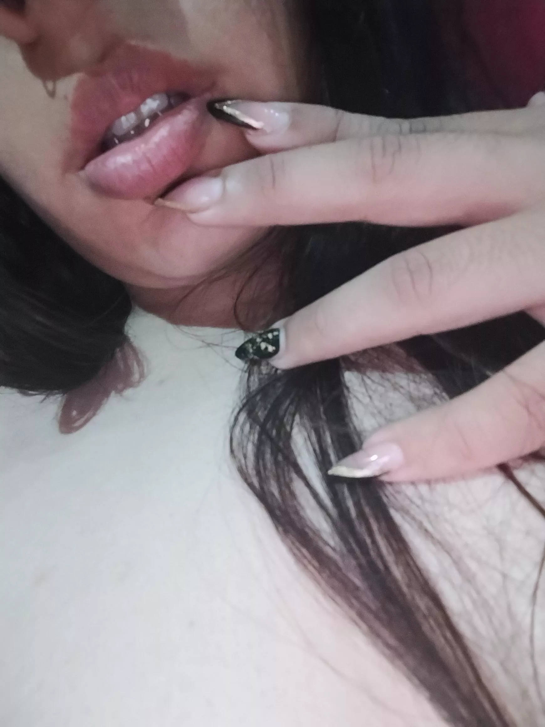 my nails on my lips ❤️