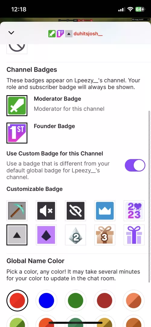 Not allowing Creators sub badge