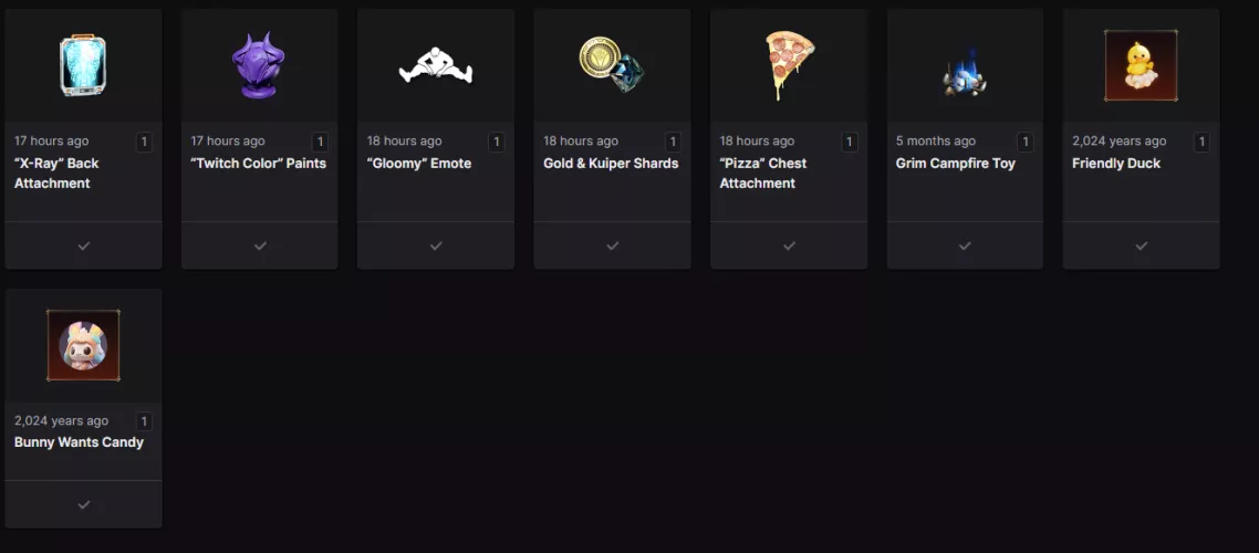 So I got a twitch drop a long time ago.