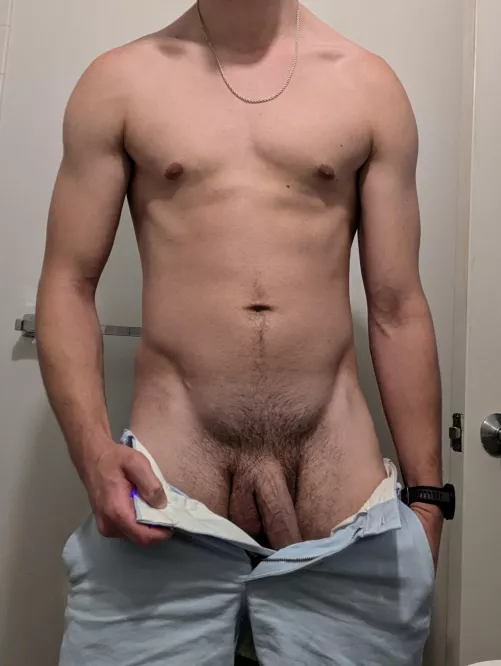 What would you do after pulling my shorts down?