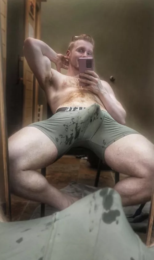 Would you still suck my cock after my workout even though I'm drenched in sweat ?