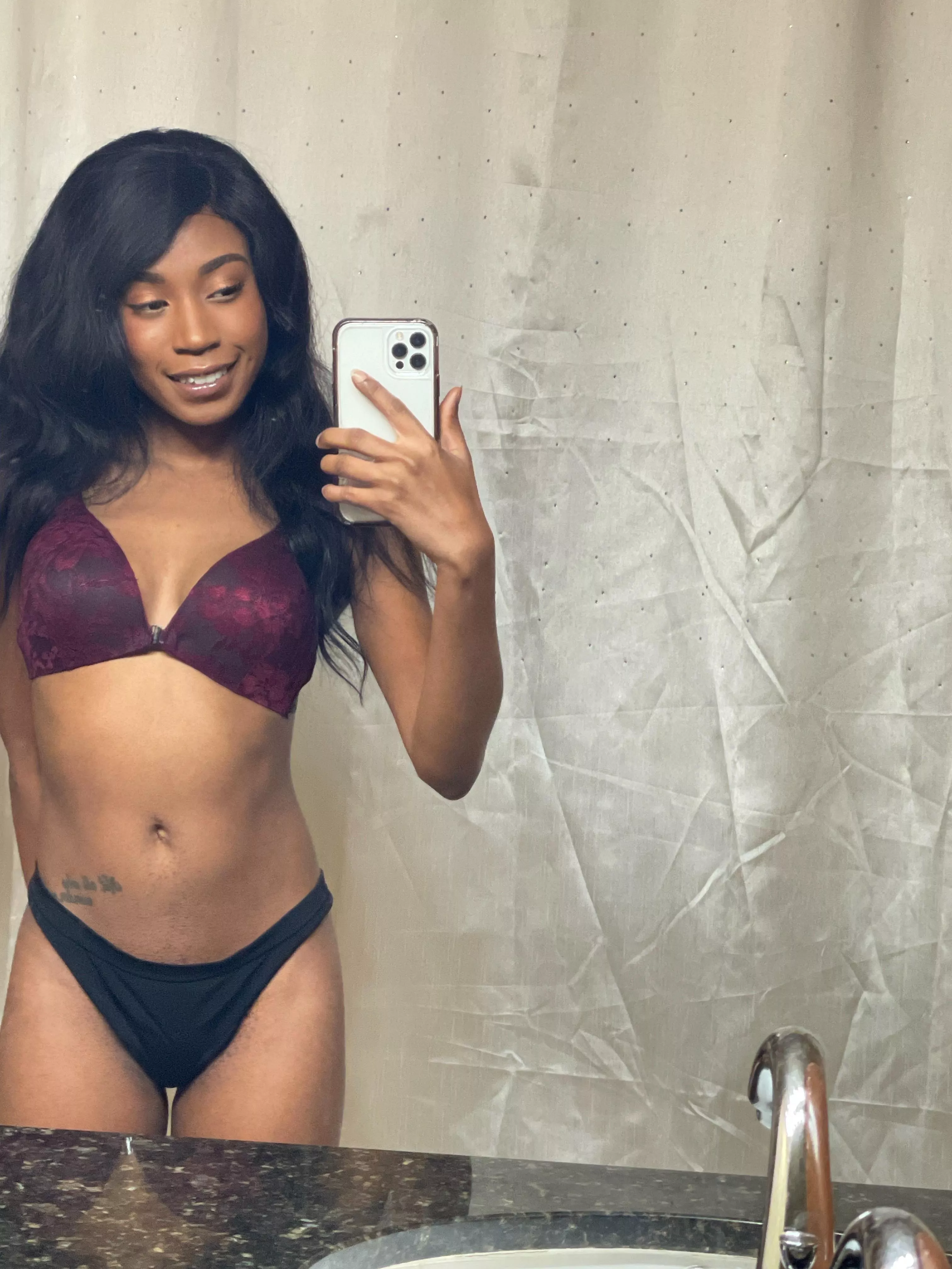 Young petite ebony body