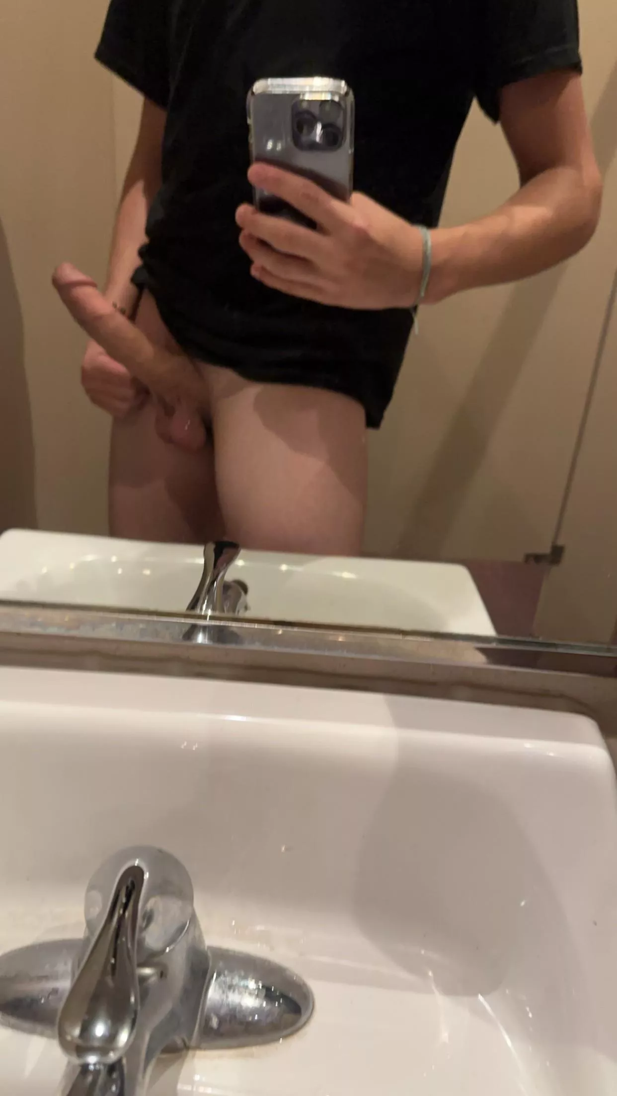 Boner at work bathroom