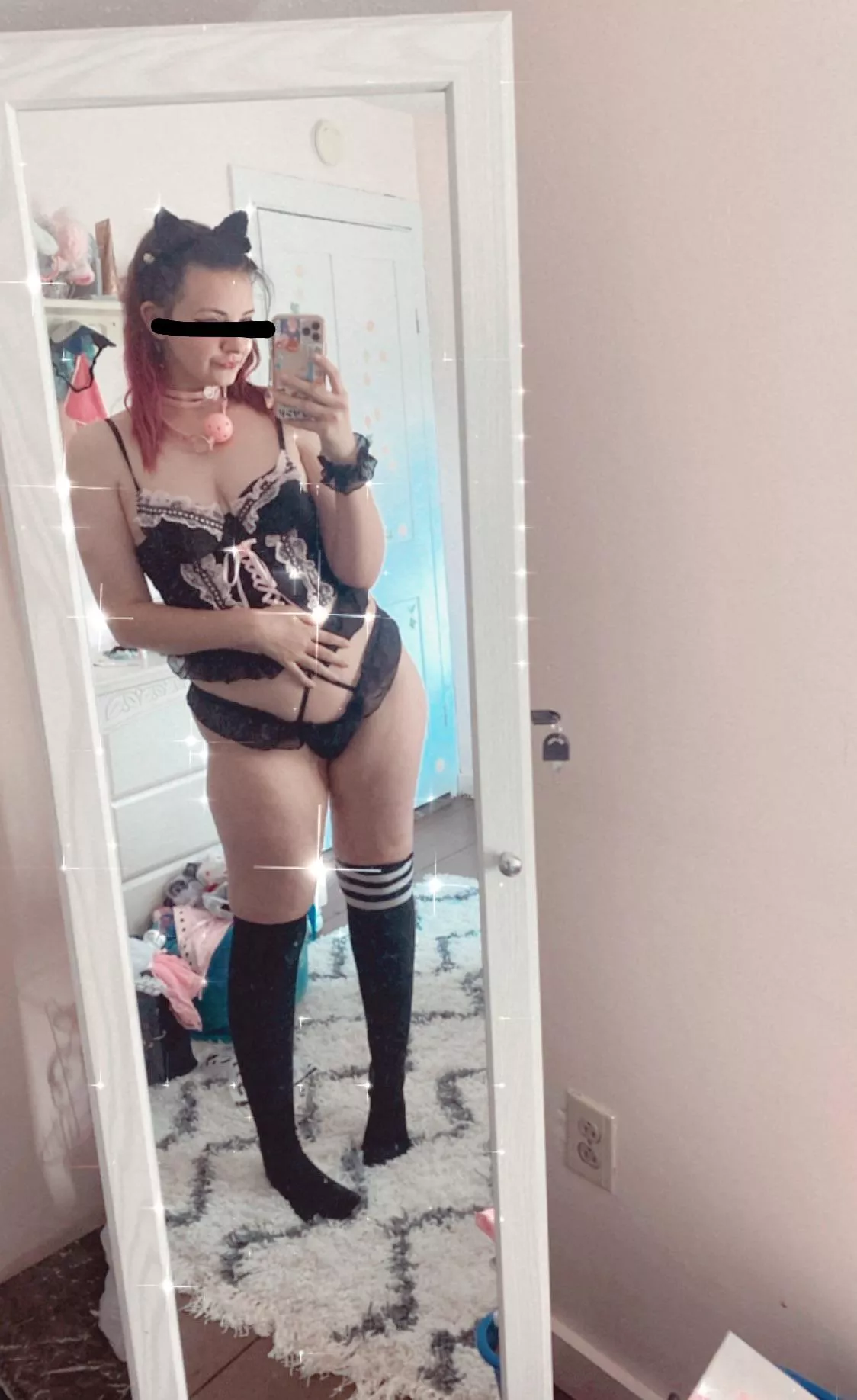 Feeling more comfortable in my skin - playing dress up 😺💕