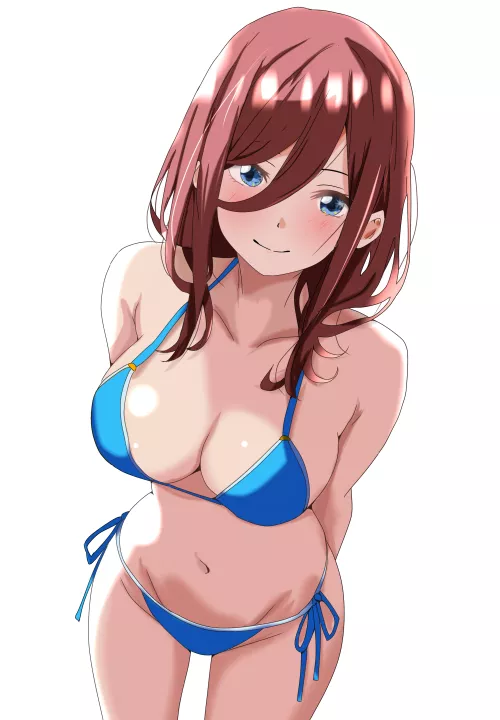 Miku Nakano In Her Blue Bikini (The Quintessential Quintuplets)