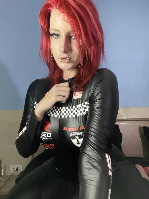 A shiny leather skirt will drive you crazy