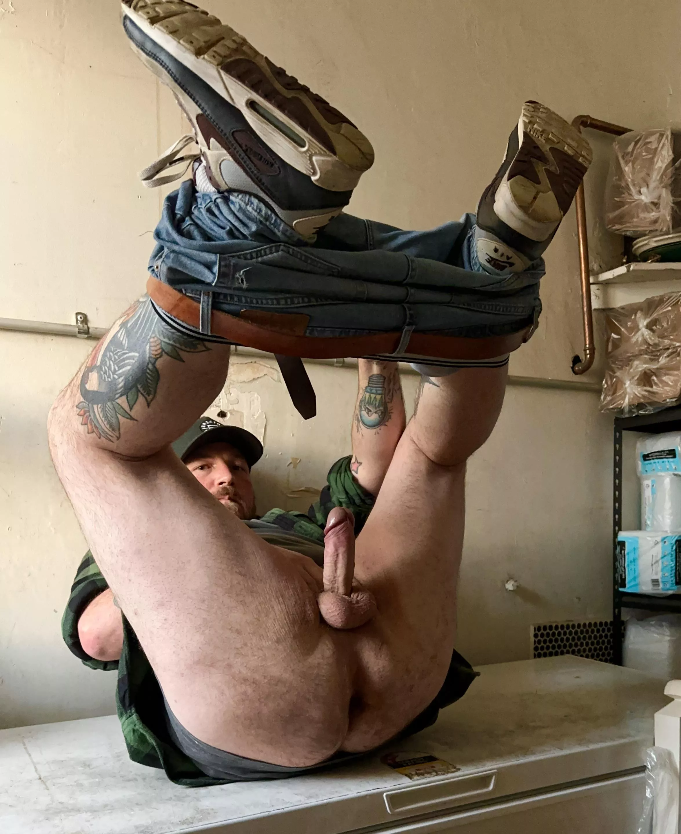 Dad needs a tongue bath