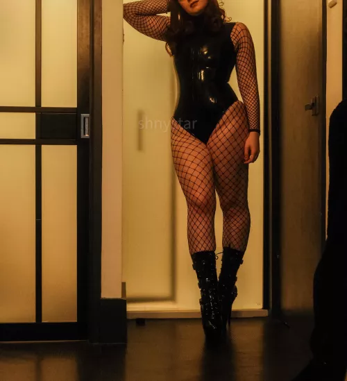 i don't know what's better than latex and fishnets