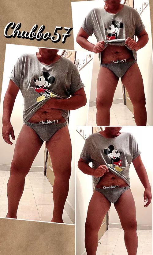 I don't Mickey around when it comes to matching my top and underwear (Pt 1) 😏🐭🩲🩶😳