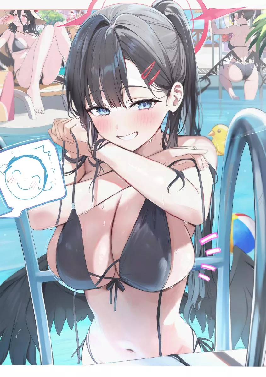 Ichika's bikini came off