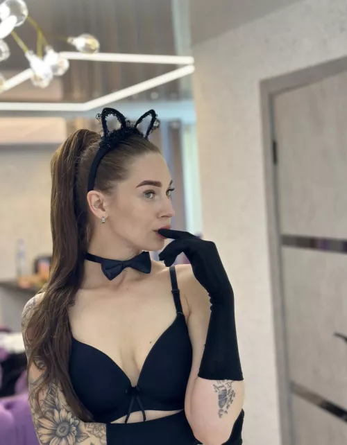 I'm sensual in my favorite lingerie