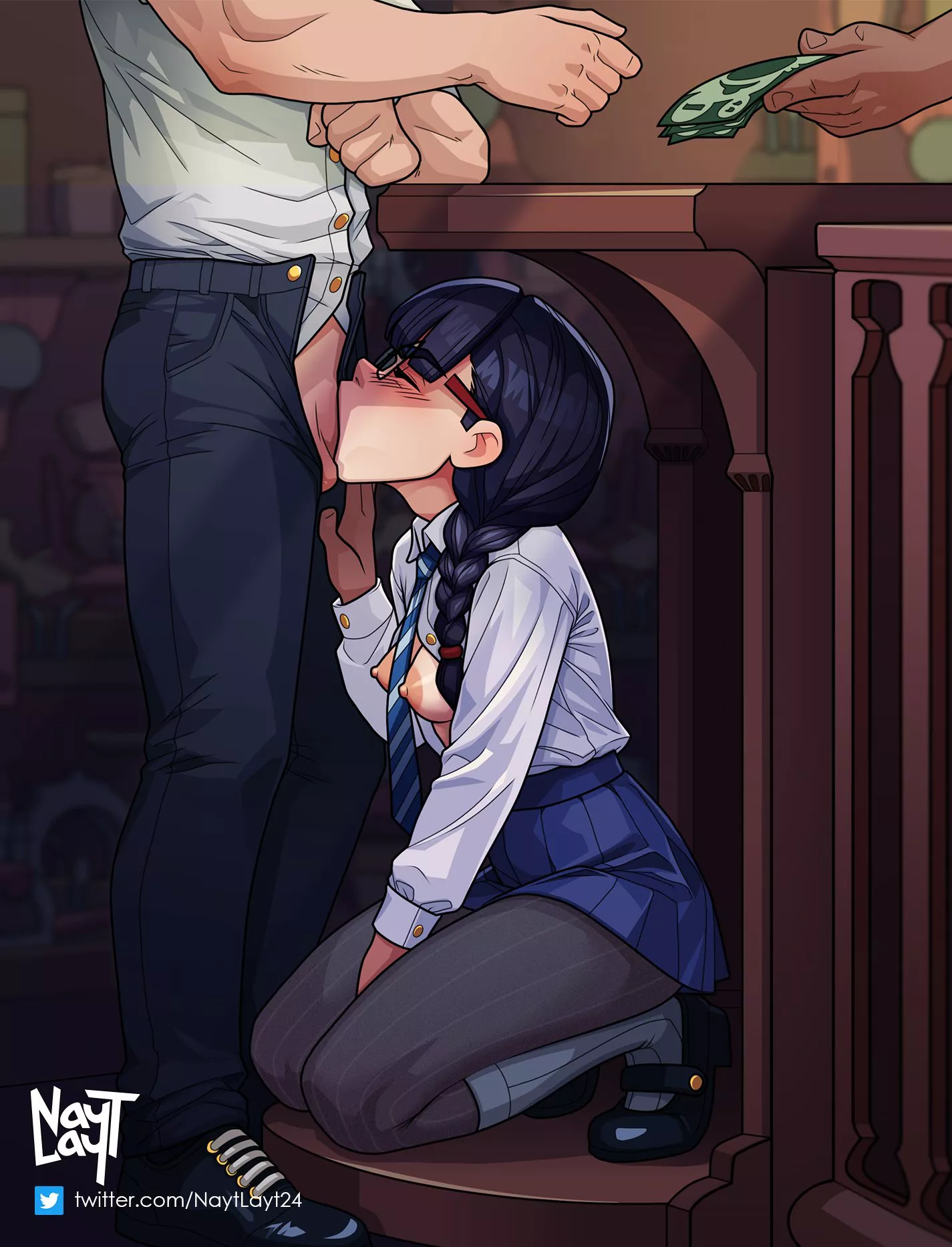 Keeping her throat full