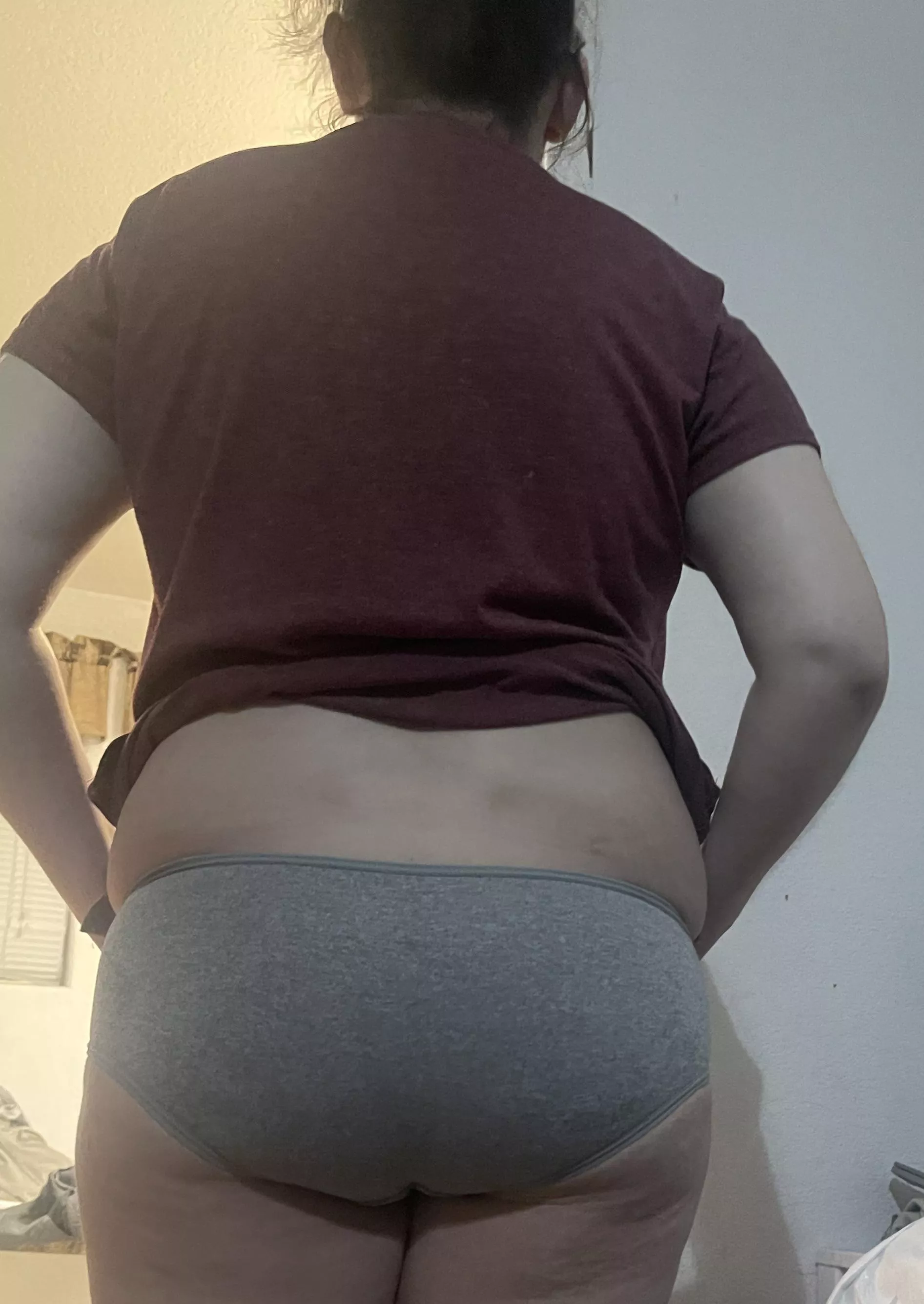 My big pregnant booty in some tight panties
