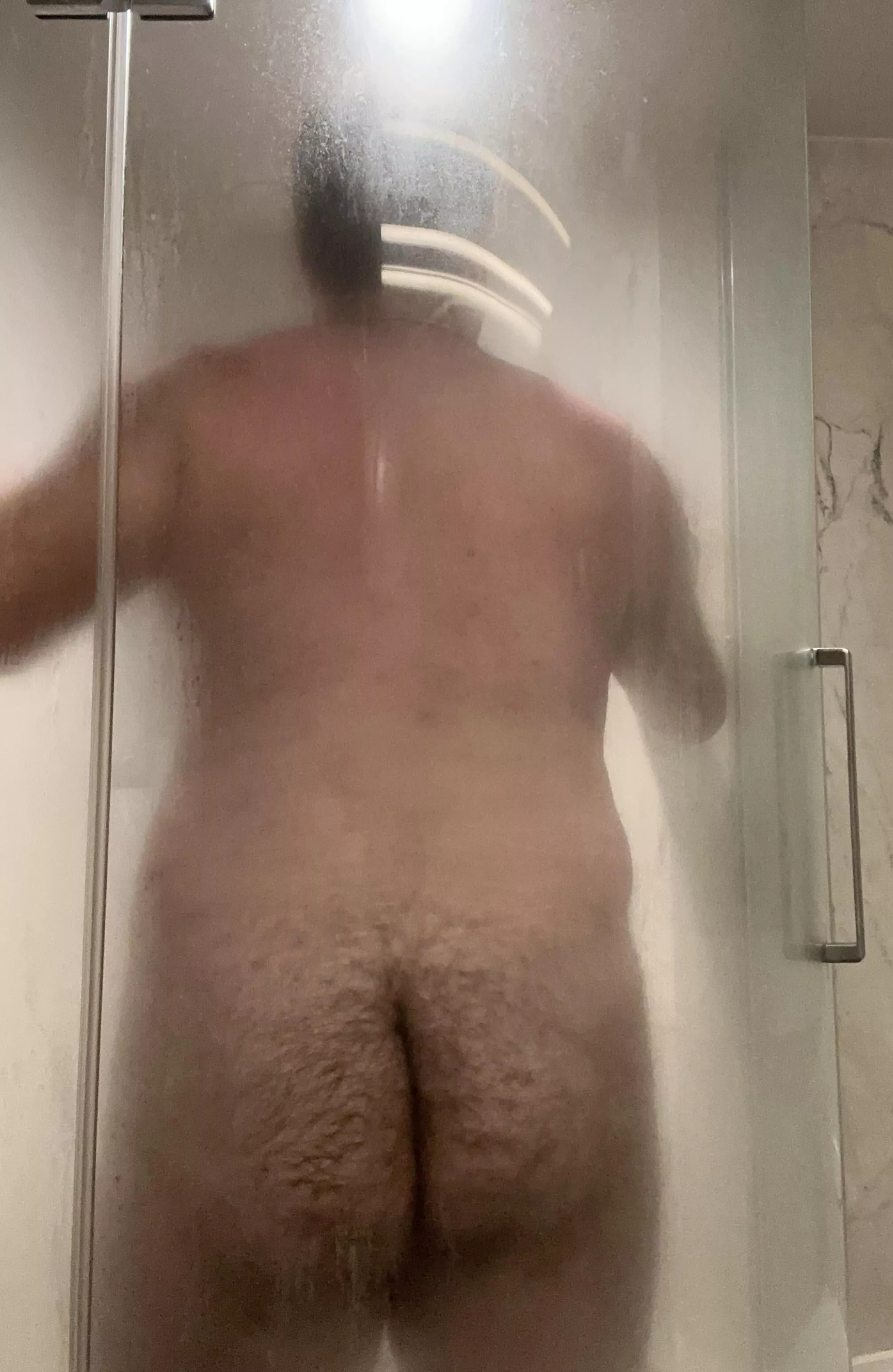 My hairy ass needs a good pounding in the shower, care to help out? 🍑🥵