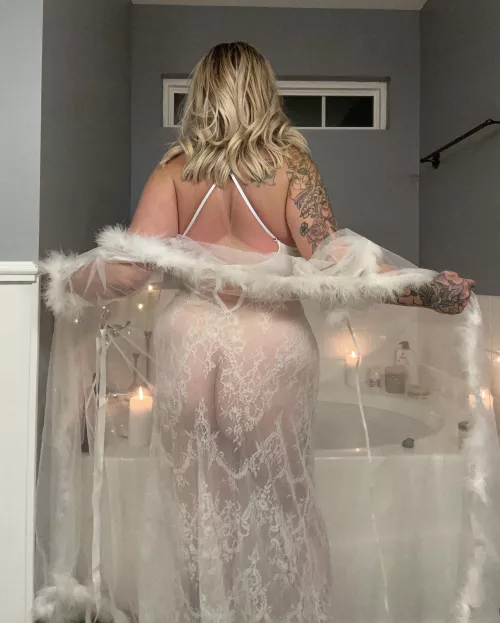 My husband walked in on me and said “you look like an angel” 