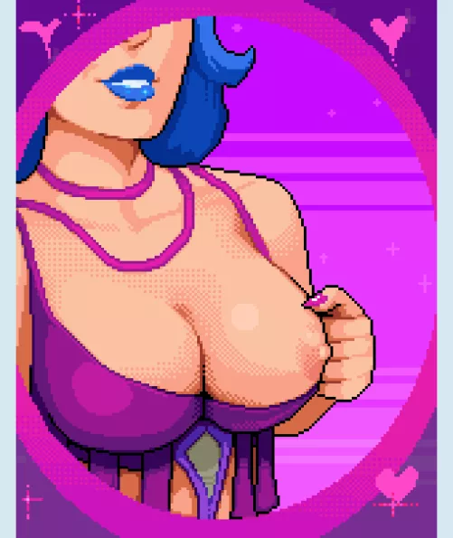 Selfie (OC from our upcoming cyberpunk porn game, Hardcoded :0 :D)