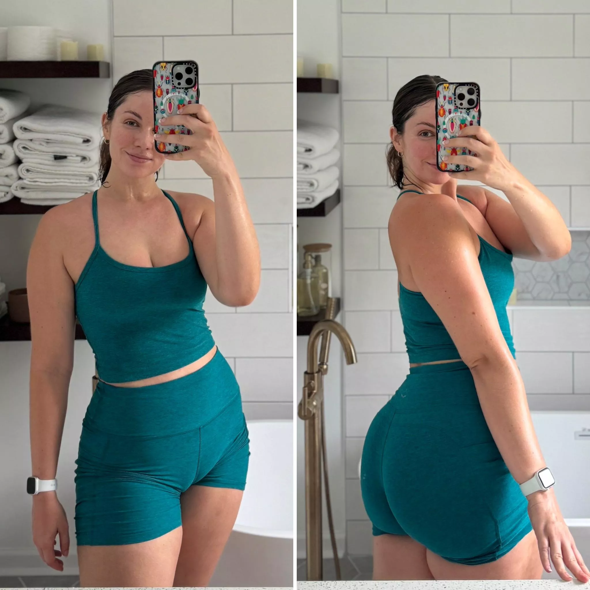 Sweaty after my bike ride 