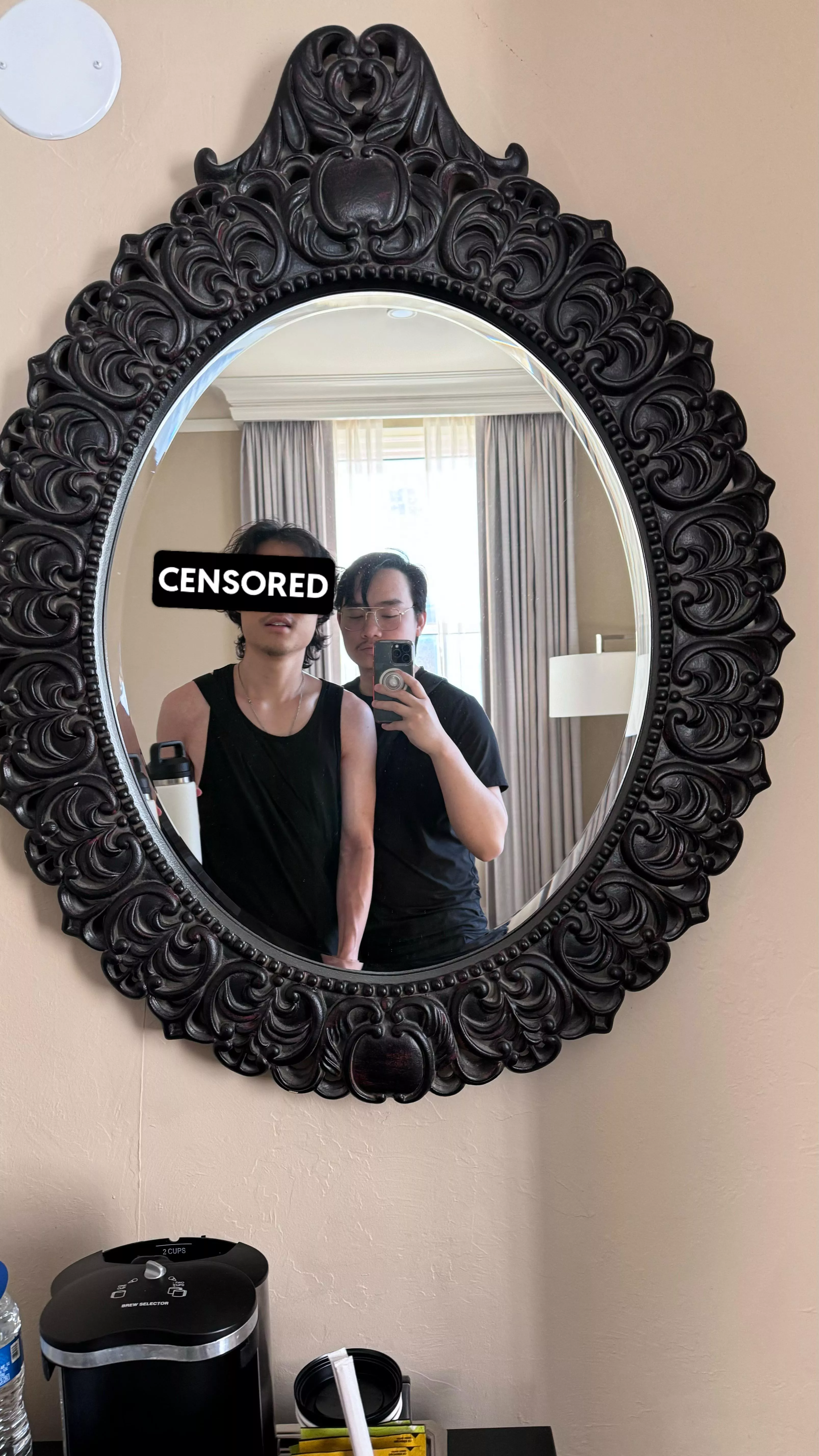 This cute mirror at the hotel