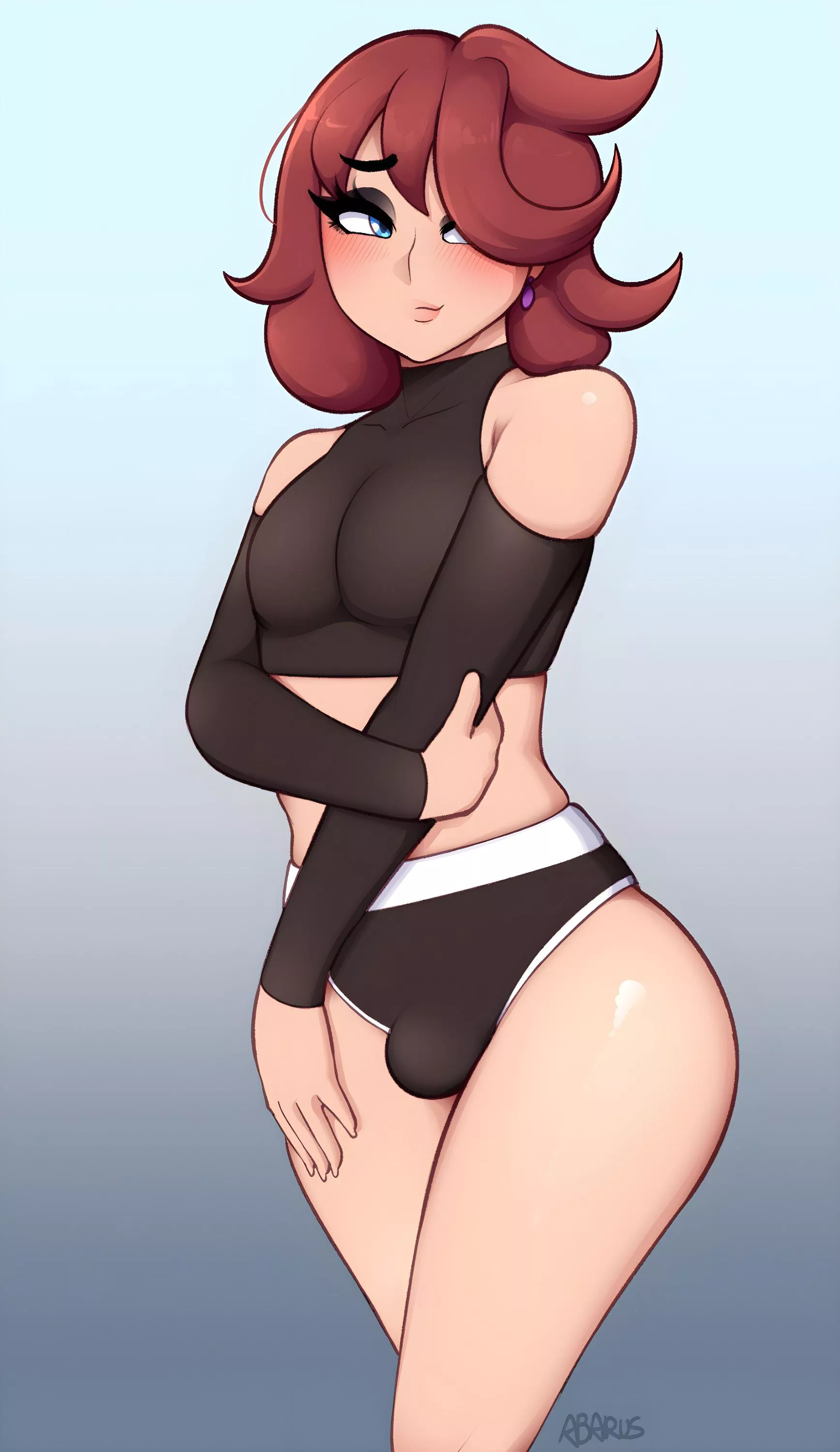 you promise this outfit looks good on me? (abarus)