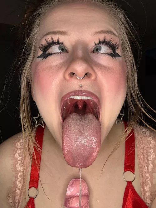 Aim for the back of my throat daddy, I promise I’ll swallow it all like a good girl
