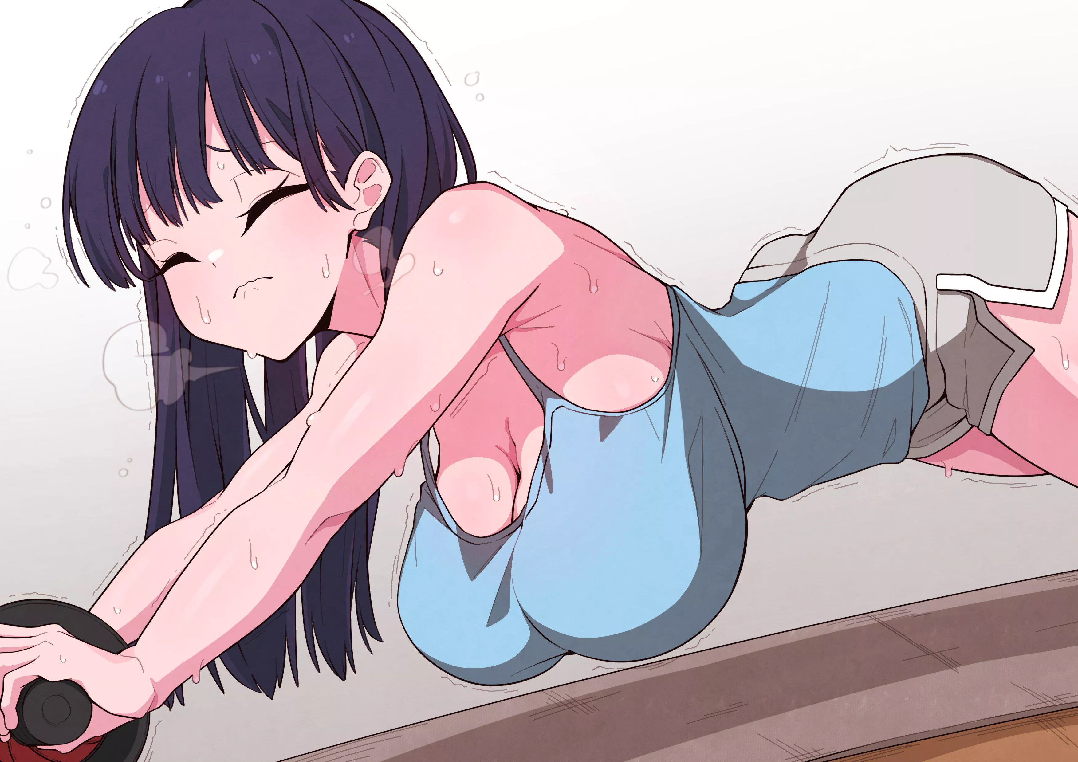 Anna Yamada Working Out In Tight Clothes 