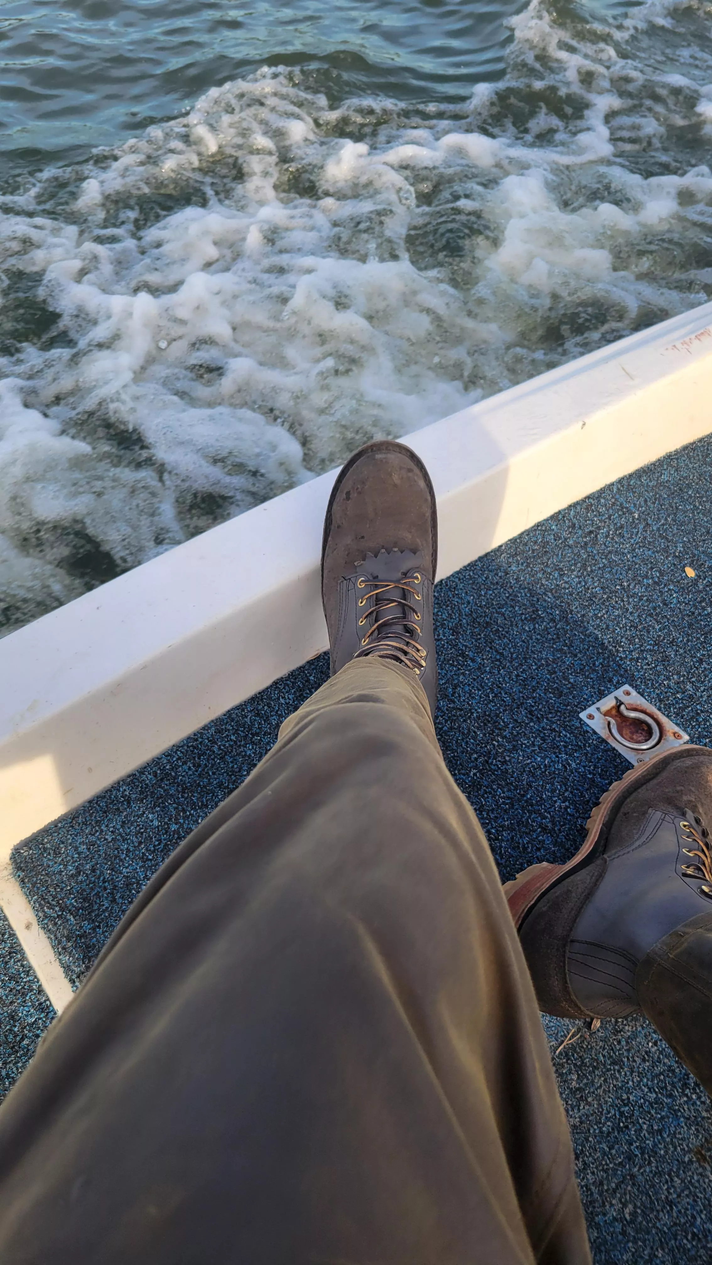 Ash grey builder pros on the water