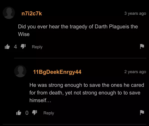 Darth Plagueis the wise 